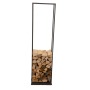 Etagère pour bois de cheminée avec plateau, graphite non démontable, 40 X 20 H 150