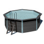 KIT piscine composite 8 angles D 410 x 124 cm, livraison à domicile incl.