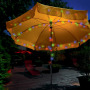 Catena luminosa solare a LED, con 100 LED colorati-multicolori, 10m